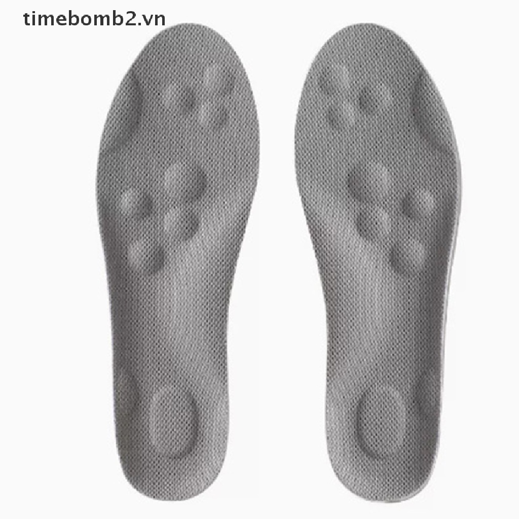 { # 1 Cặp Đế Lót Giày Thể Thao 4D Siêu Mềm Chất Lượng Cao