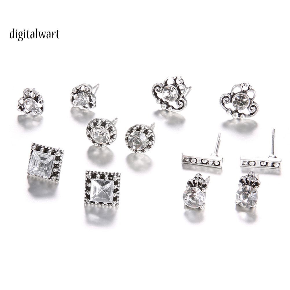 Kỹ Thuật Số| Set 6 Cặp Hoa Tai Phong Cách Bohemia Thời Trang Cho Nữ