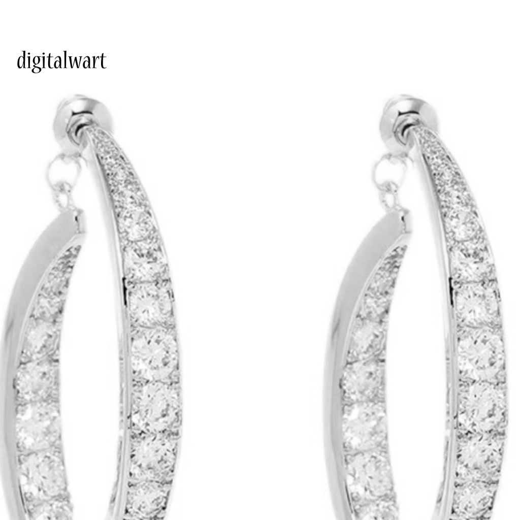 Kỹ Thuật Số| 1 Đôi Bông Tai Cong Hình Thánh Giá Lấp Lánh Trọng Lượng Nhẹ