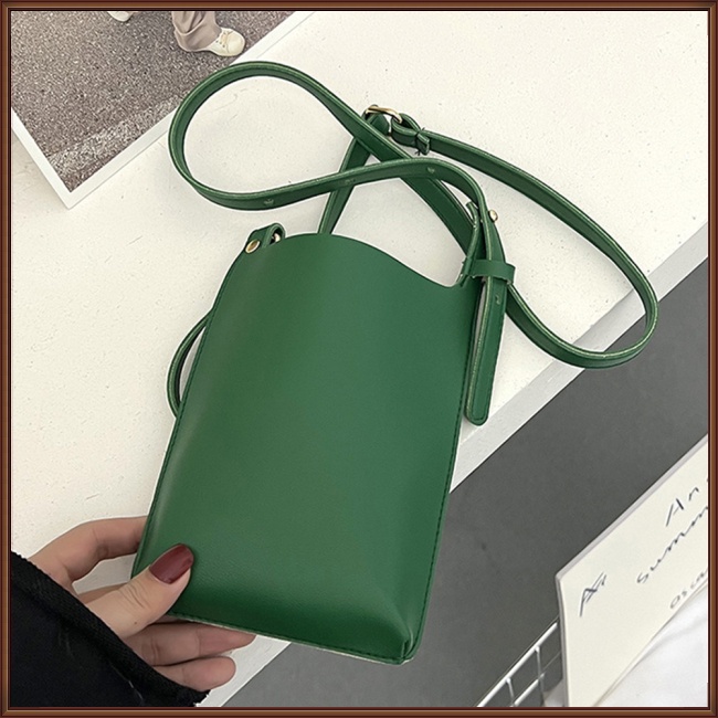 Túi Da Đeo Chéo Mini Đựng Điện Thoại Phong Cách Retro Thời Trang Cho Nữ