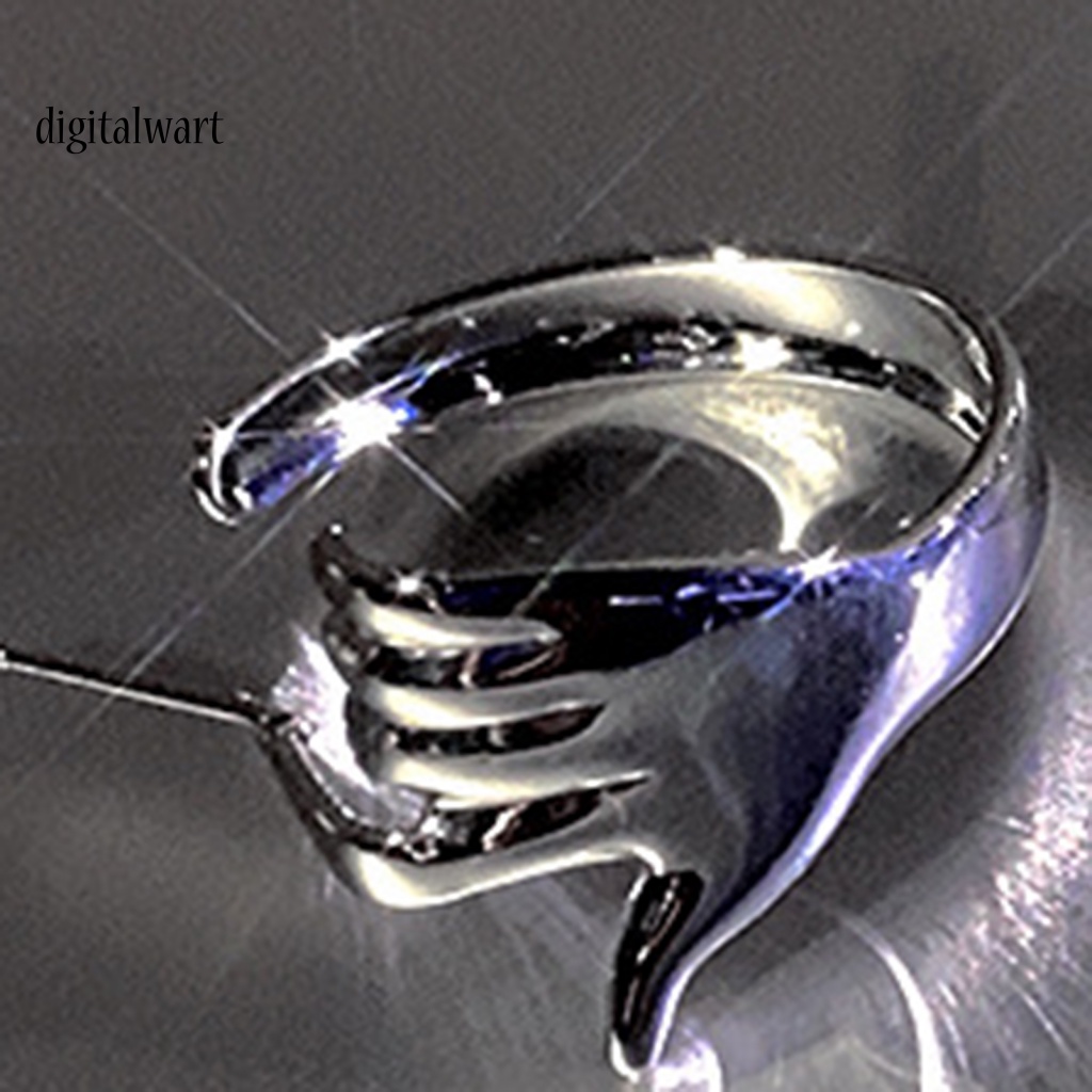 Kỹ Thuật Số| 1 Khuyên Tai Hình Bàn Tay Mạ Điện Phong Cách Hip Hop Unisex