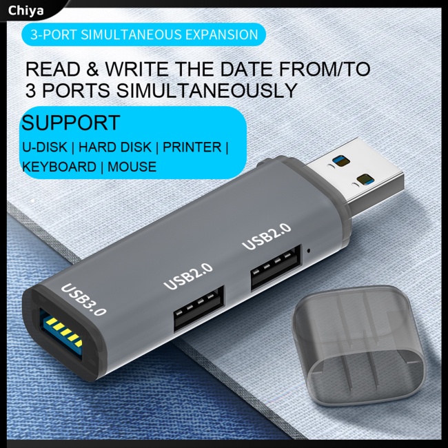 Bộ Chia Cổng Usb 3.0 3 Trong 1 Chuyên Dụng Cho Máy Tính Notebook
