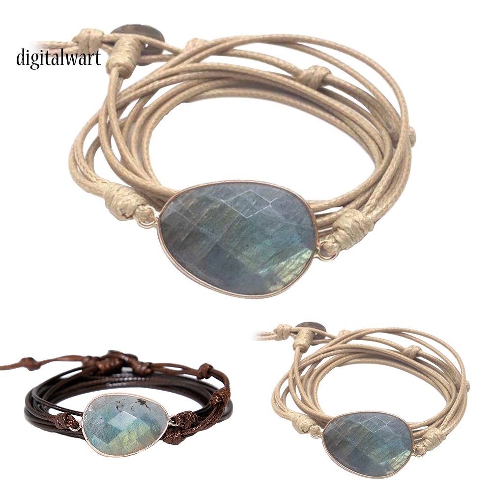 Kỹ Thuật Số| Vòng Tay Unisex ĐíNh Đá NhiềU SợI Phong CáCh Boho