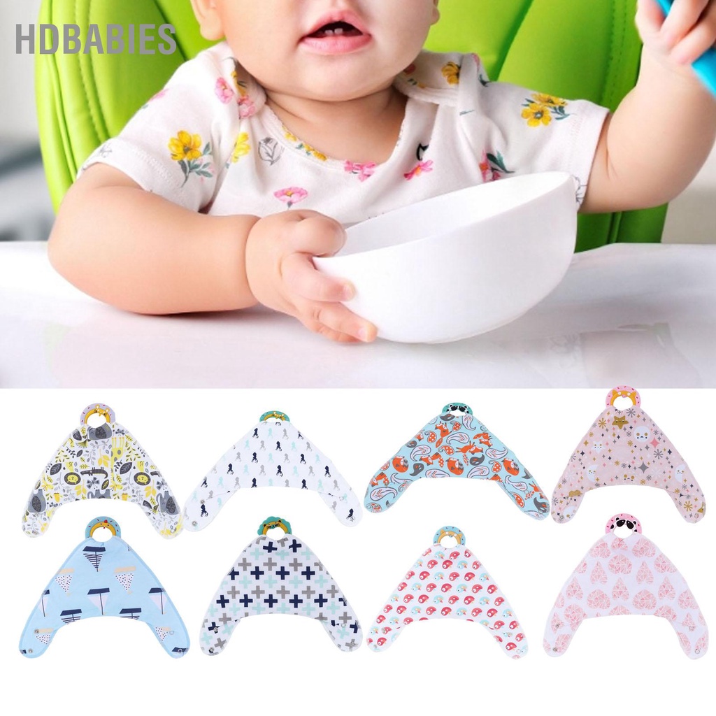 HDbabies Bé Mọc Răng Đồ Chơi Silicone Mềm Dẻo Yếm Có Miếng Dán Cho Trẻ Sơ Sinh