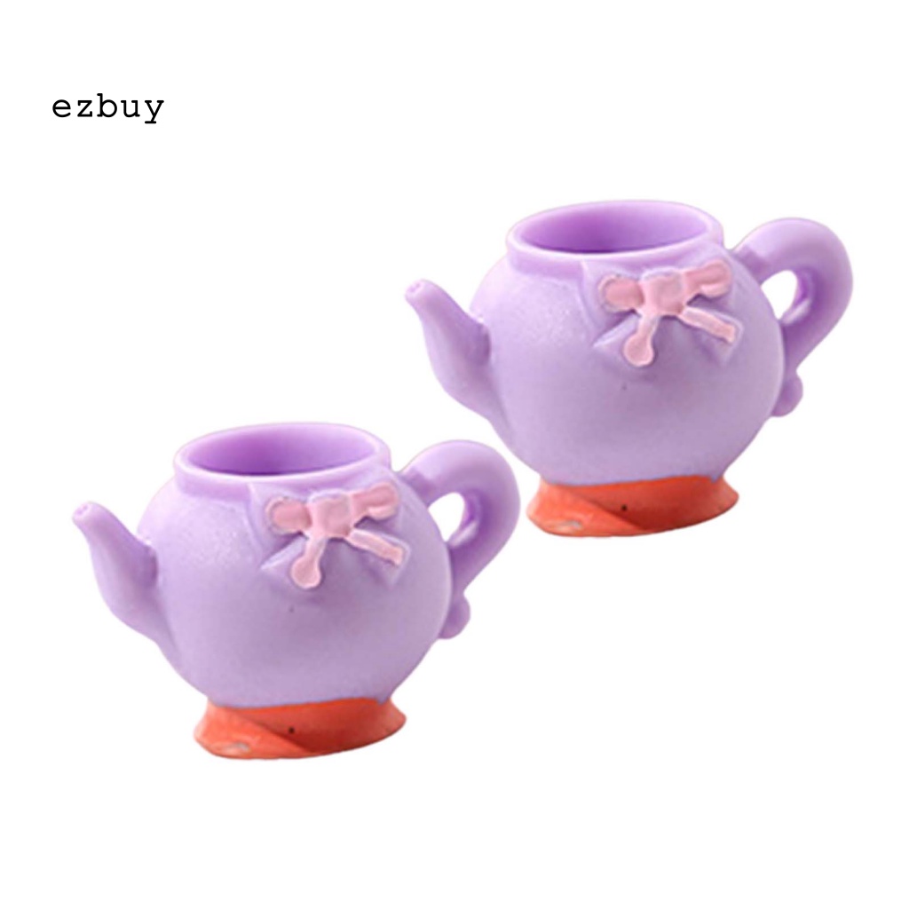 Set 2 Mặt Dây Chuyền Hình Ấm Trà Bằng Nhựa Resin Hít Nam Châm Làm Đồ Trang Sức Thủ Công DIY Cho Bé