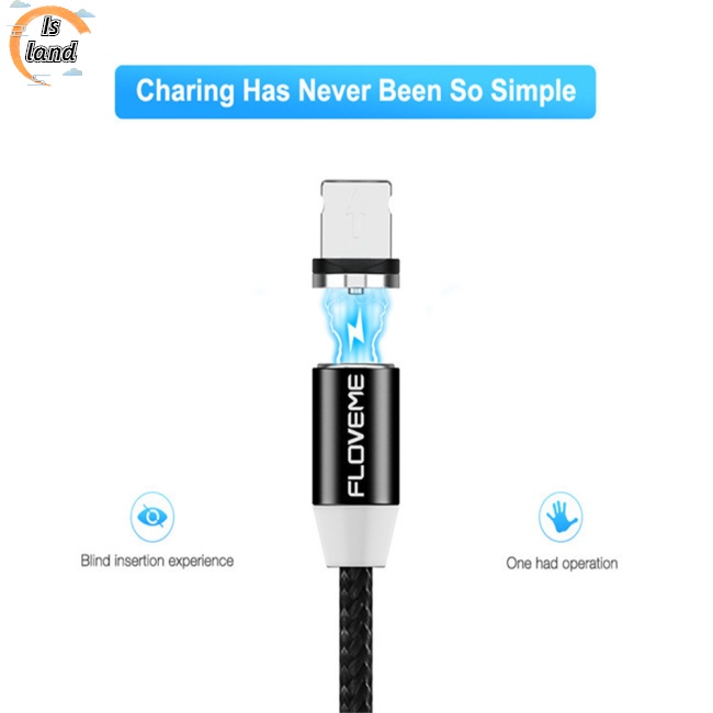 Dây Cáp Sạc Từ Tính Chống Sốc Xoay 360 Độ Tiện Dụng° Dây Cáp Sạc Truyền Dữ Liệu Xoay Được Tương Thích Với Ios / Micro /