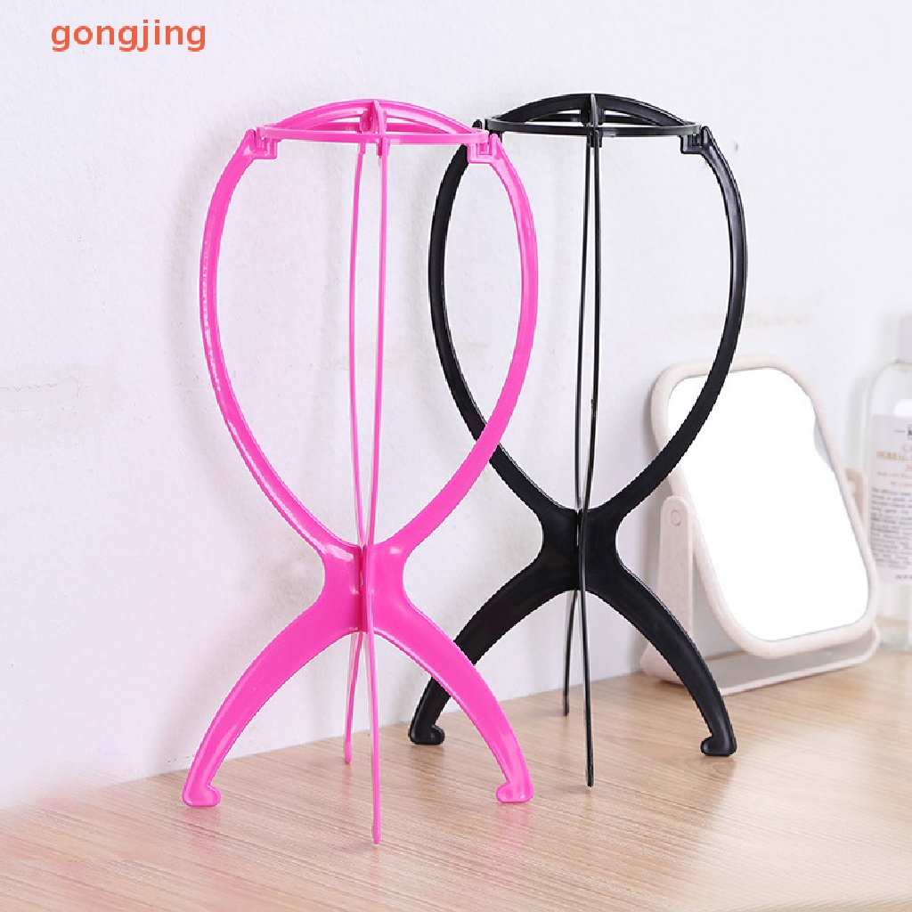 Giá Đỡ Tóc Giả Bằng Nhựa Nhiều Màu Sắc 16X35cm Có Thể Gập Lại Tiện Dụng