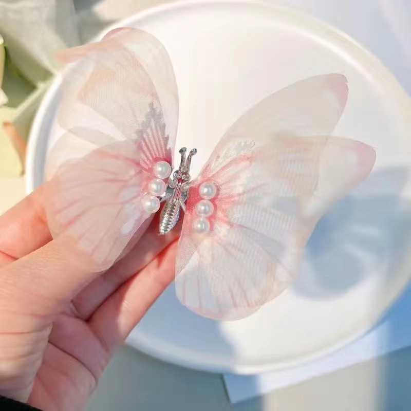 Kẹp Tóc Hình Nơ Nhỏ Thông Minh Phong Cách Cổ Điển Cho Bé Gái 2023