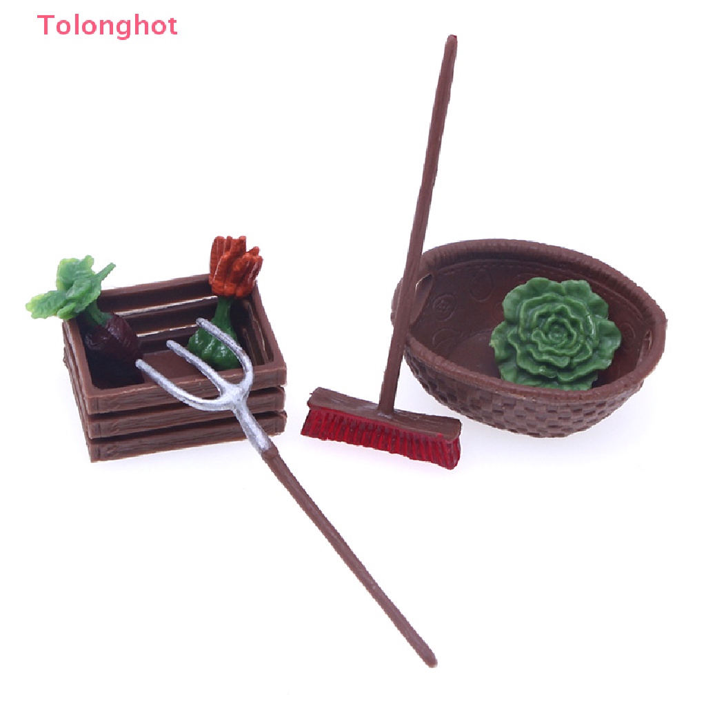 1 Bộ Giỏ Đựng Rau Củ Quả 1: 12 Trang Trí Nhà Búp Bê