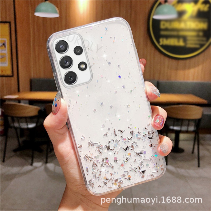 Ốp Điện Thoại Trang Trí Kim Tuyến Cho Samsung A02 A02S A12 A22 A32 A52 A72 M12 4G 5G