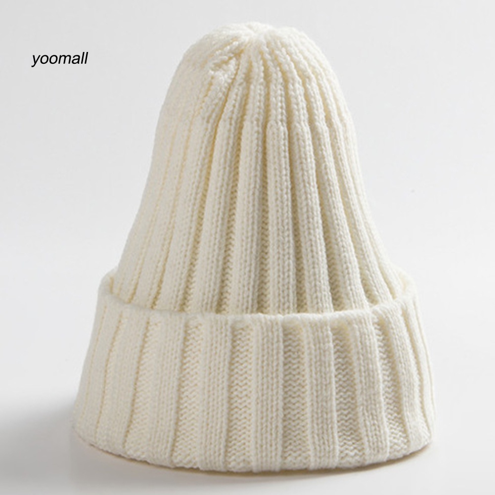 Mũ Beanie Dệt Kim Màu Trơn Mềm Mại Phong Cách Hiphop