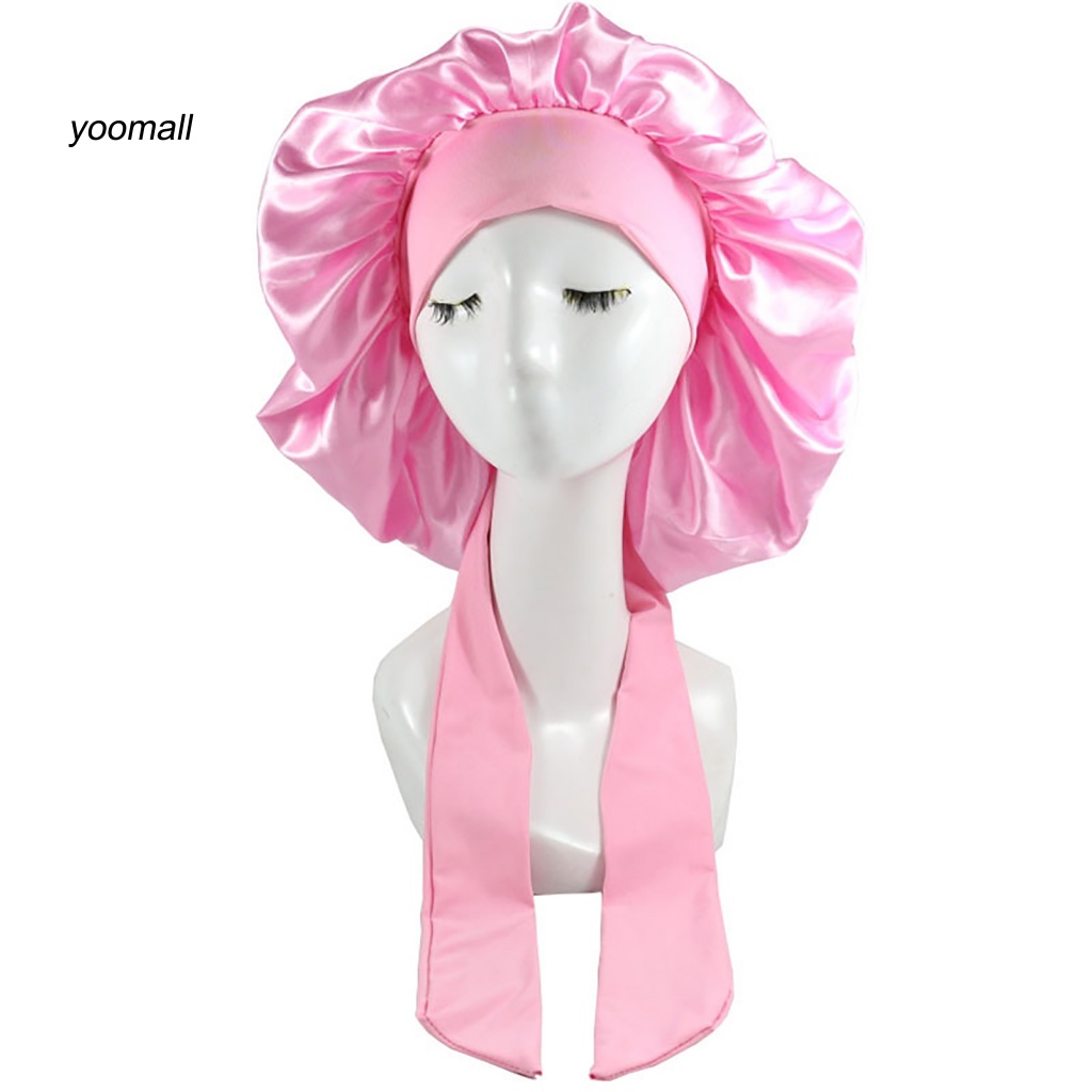 Mũ Trùm Tóc YO / YO / Bằng Lụa Satin Độ Co Giãn Cao Màu Trơn Dành Cho Salon Tóc