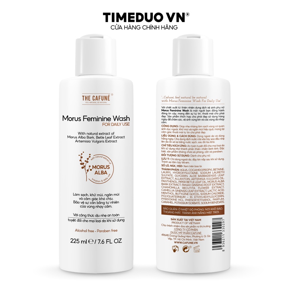 [HB GIFT] Dung Dịch Vệ Sinh Phụ Nữ Morus The Cafuné 225ml