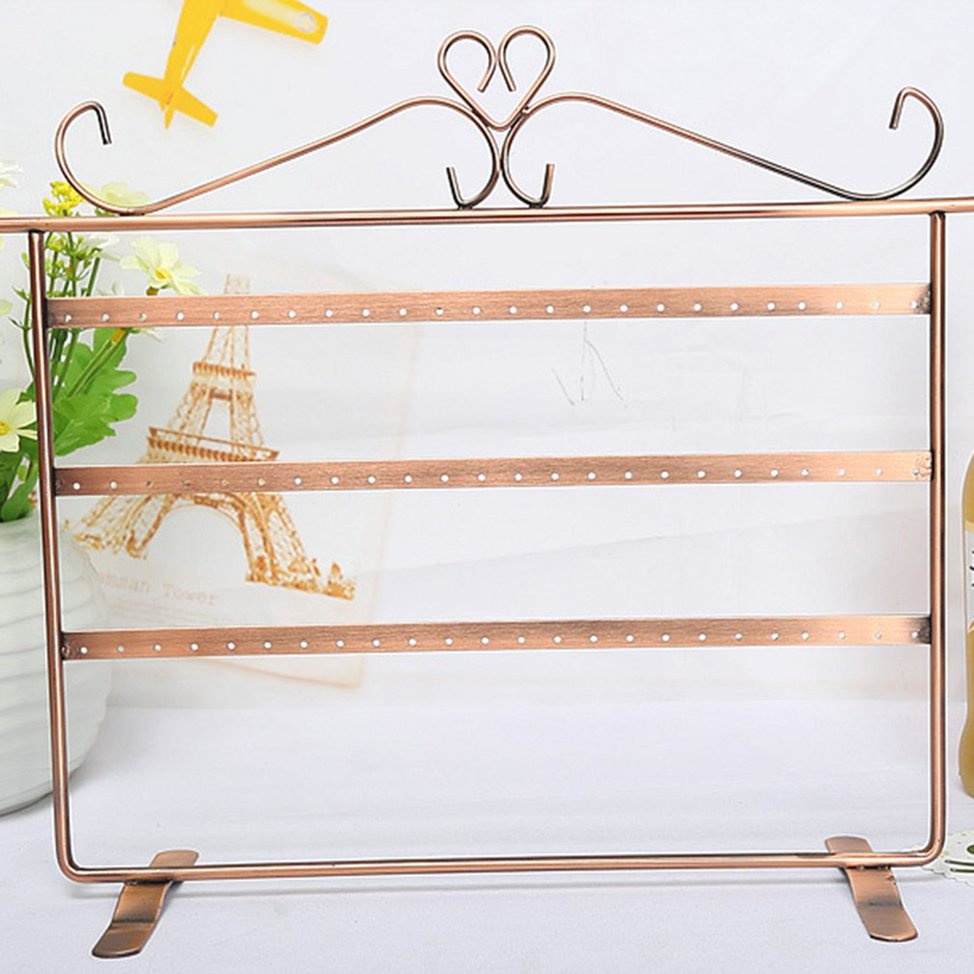 72 Hole Earrings Ear Studs Display Holder Stand Jewelry Organizer Rack