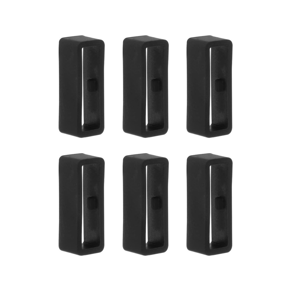 Set 6 Vòng Cao Su Cài Khóa Dây Đồng Hồ 20mm