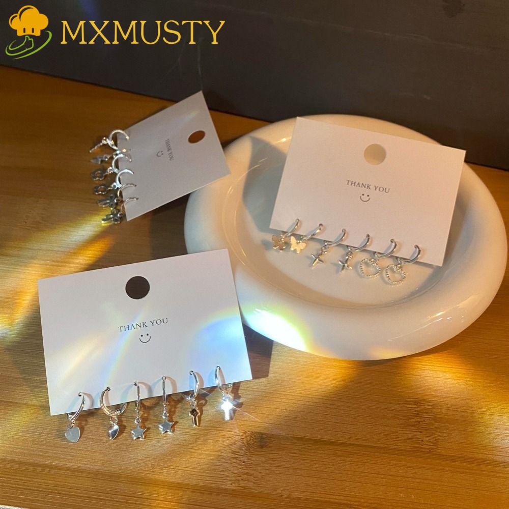 Bông Tai Dáng Dài Họa Tiết Bướm Hình Học Sáng Tạo Cho Nữ|Khuyên Tai Dạng Vòng Thắt Nơ Màu Sắc Thời Trang