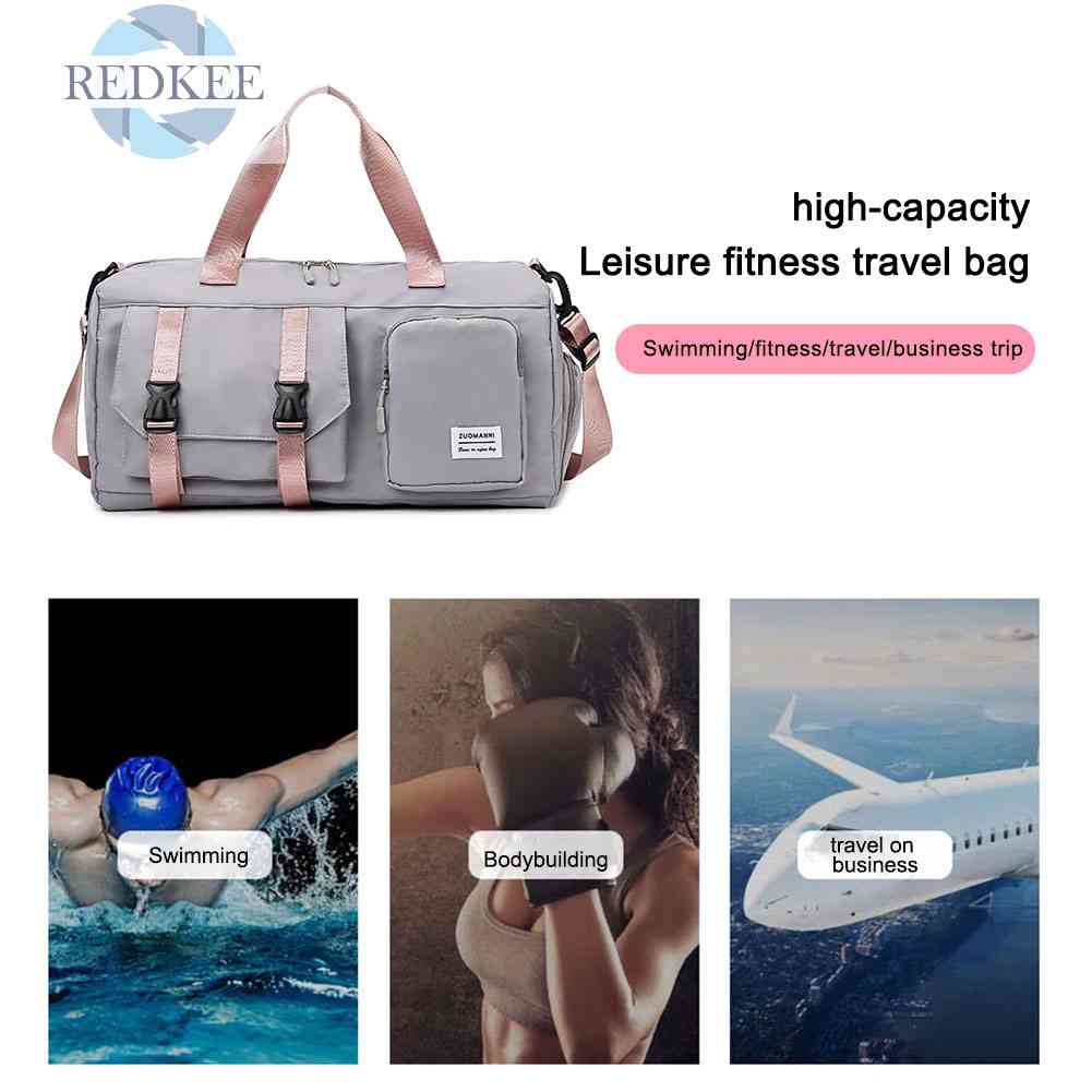 Túi Đựng Đồ Tập Thể Thao Sức Chứa Lớn Chia Ngăn Khô / Ướt Tiện Dụng Cho Nam Và