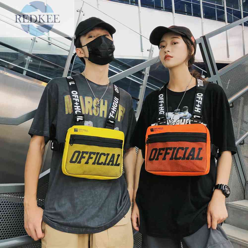 Túi Đeo Chéo Ngực Vải Oxford Nhỏ Gọn Có Thể Điều Chỉnh Thời Trang Cho Nam