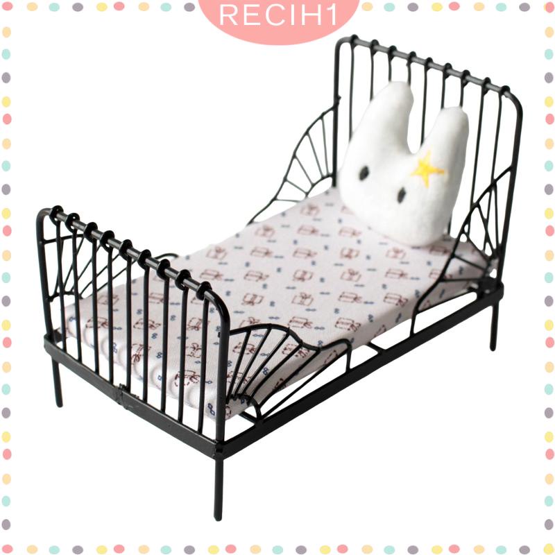 Giường Ngủ Mini Tỉ Lệ 1 / 12 Trang Trí Nhà Búp Bê