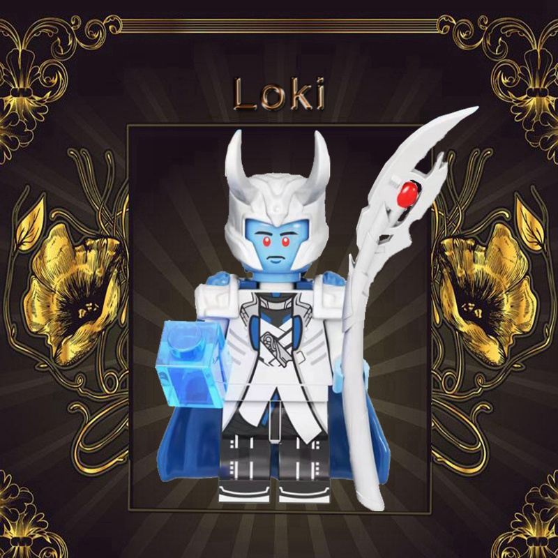 Mô Hình Đồ Chơi Lắp Ráp Nhân Vật Loki Thor Marvel Dùng Làm Quà Tặng Cho Bé DIY