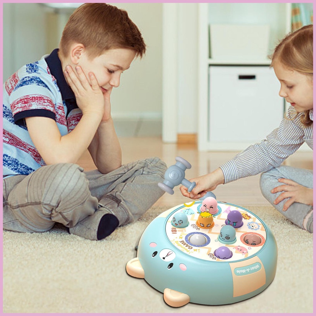 Bộ Trò Chơi Búa Đập Thú Vị Hỗ Trợ Dạy Học Cho Bé