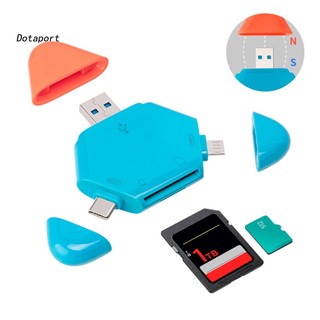 Đầu Đọc Thẻ Nhớ Tốc Độ Cao Đa Năng Cổng Micro USB Type-C TF / SD