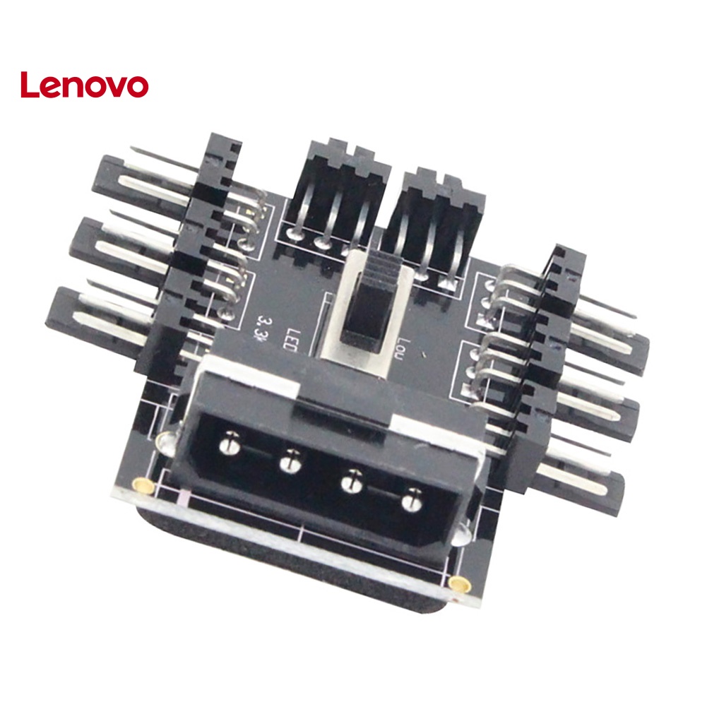 Quạt Tản Nhiệt Đa Chiều IDE 1 Sang 8 3Pin 12V PCB Dành Cho Máy Tính