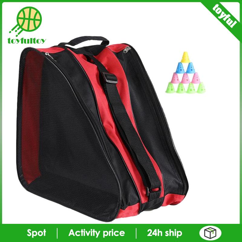 [Toyfulcabin] Túi Trượt Băng 3 Lớp Thoáng Khí Có Tay Cầm Và Dây Đeo Vai Cho Bé Trai Và Bé Gái