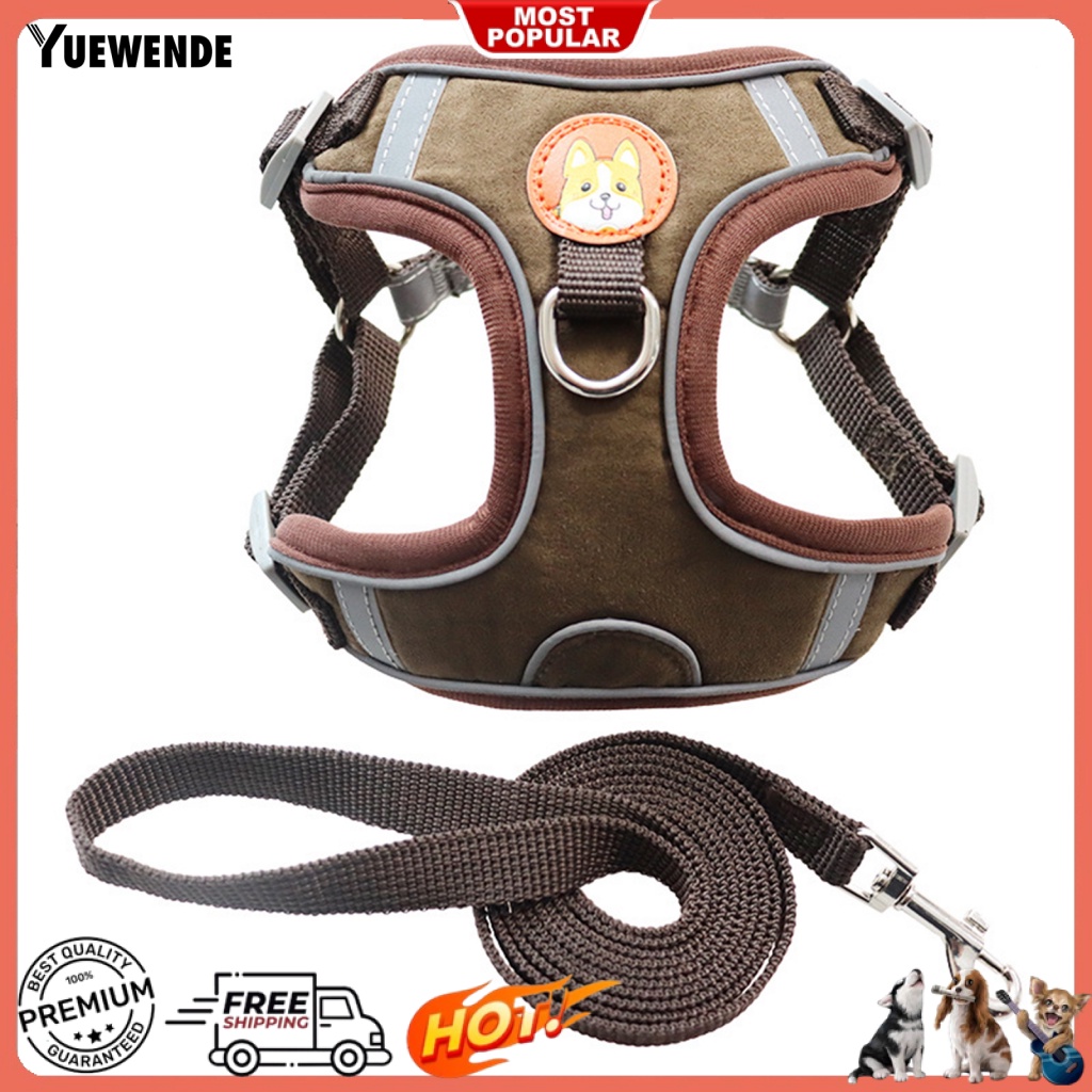 Bộ 2 Dây Dắt Thú Cưng Đi Dạo Thiết Kế Thoáng Khí Tiện Dụng