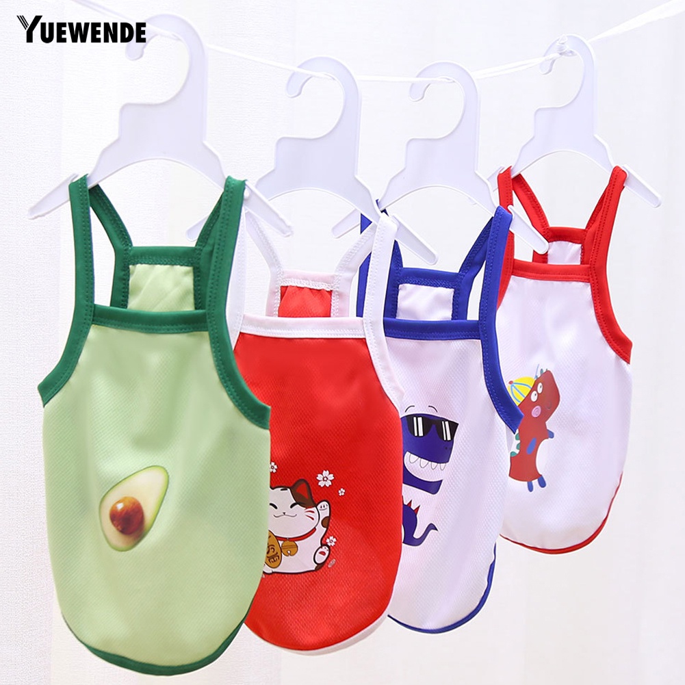 Áo Sát Nách Hình Quả Bơ / Khủng Long Dễ Thương Cho Thú Cưng