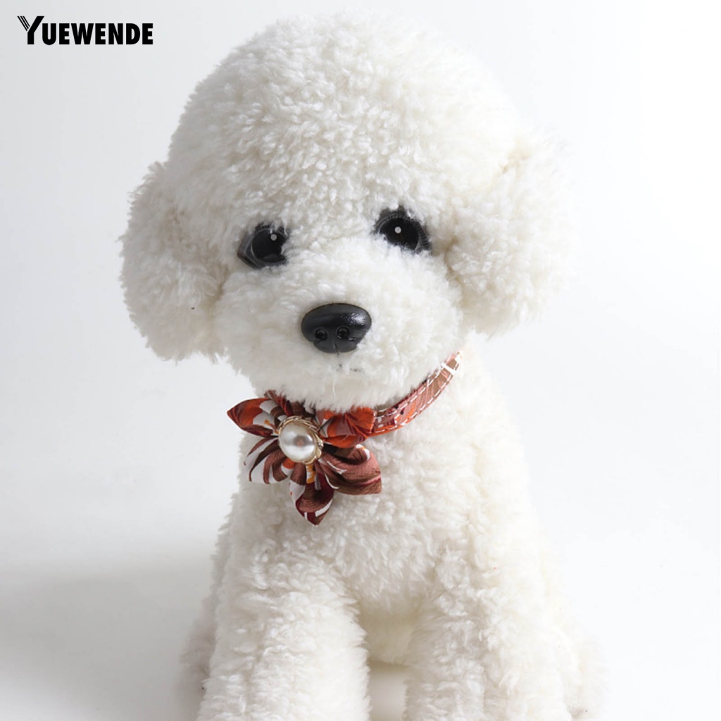 Ye.b Vòng Cổ Hoa Vải Đính Ngọc Trai Nhân Tạo Có Thể Điều Chỉnh Tập Trung Cho Chó Cưng