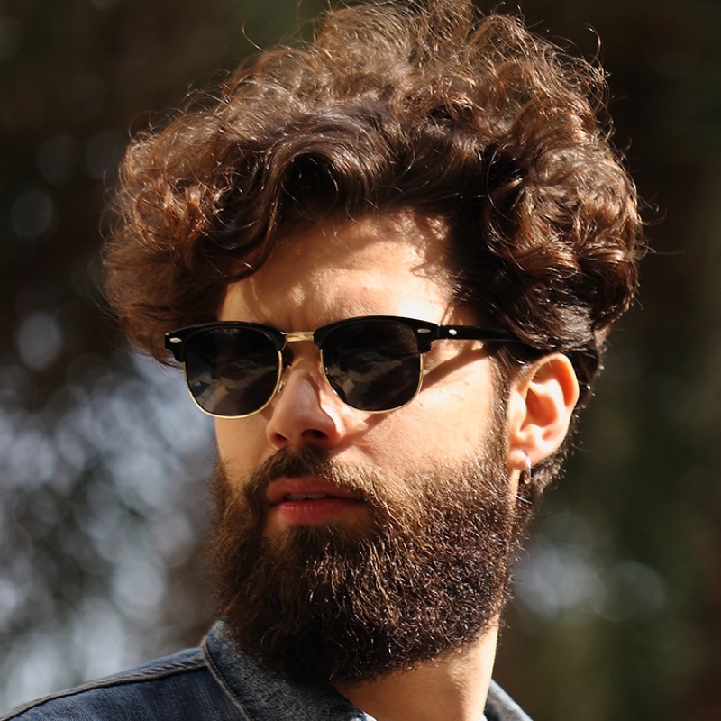 (KIQI-FASHION) COD Kính Chống Tia UV Gọng Kim Loại Phong Cách Cổ Điển Thời Trang Cho Nam Và Nữ