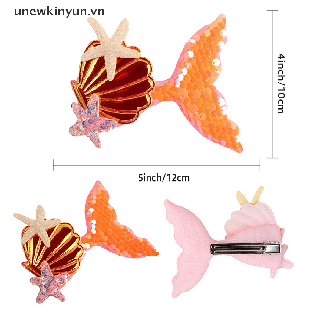 Dây Cột Tóc Đuôi Nàng Tiên Cá / Sao Biển / Vỏ Sò Hoạt Hình