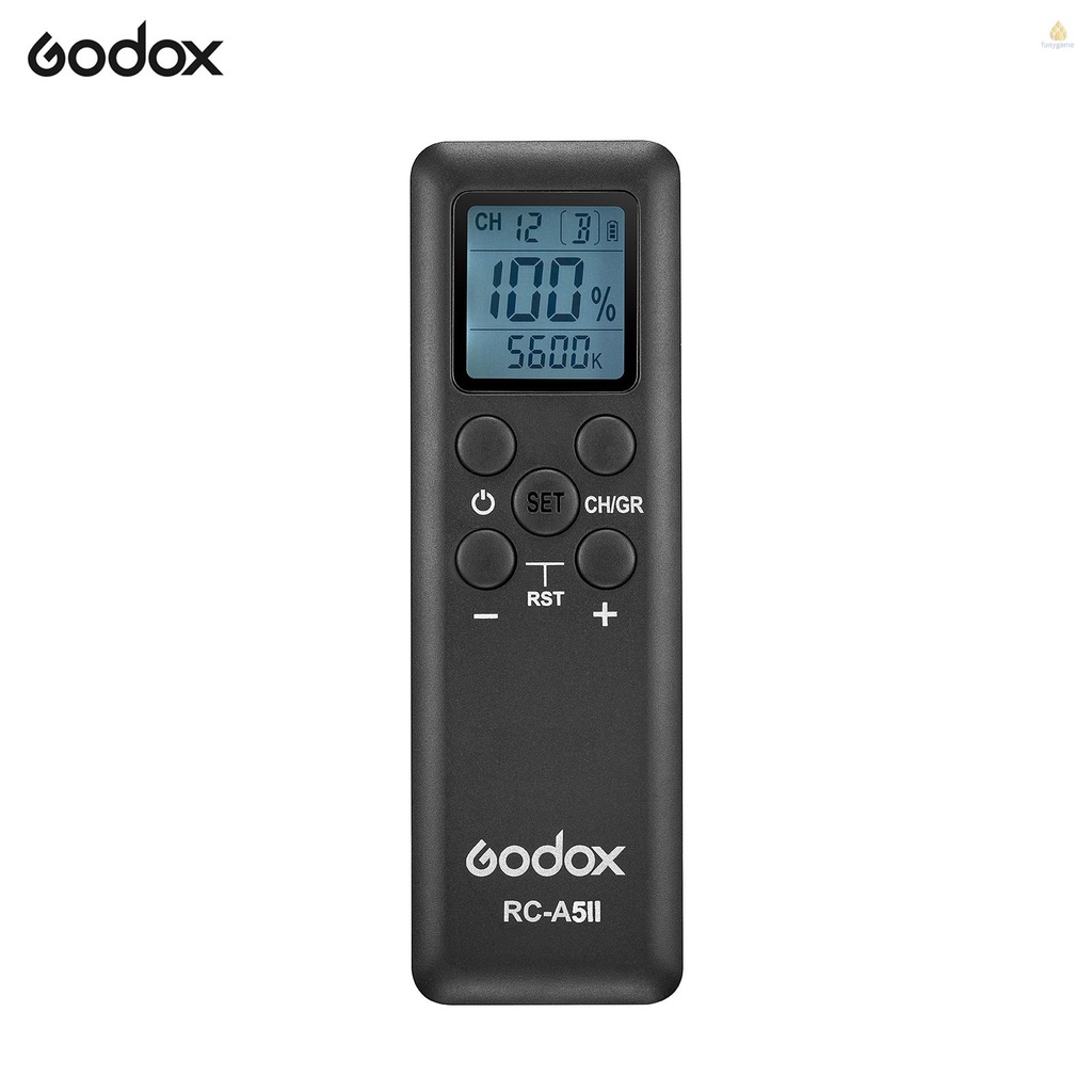 Điều Khiển Từ Xa Godox RC-A5Ii 16 Kênh 6 Nhóm Thay Thế Cho Godox VL150 VL200 VL300 UL150 Led1000Dii Led1000Bii