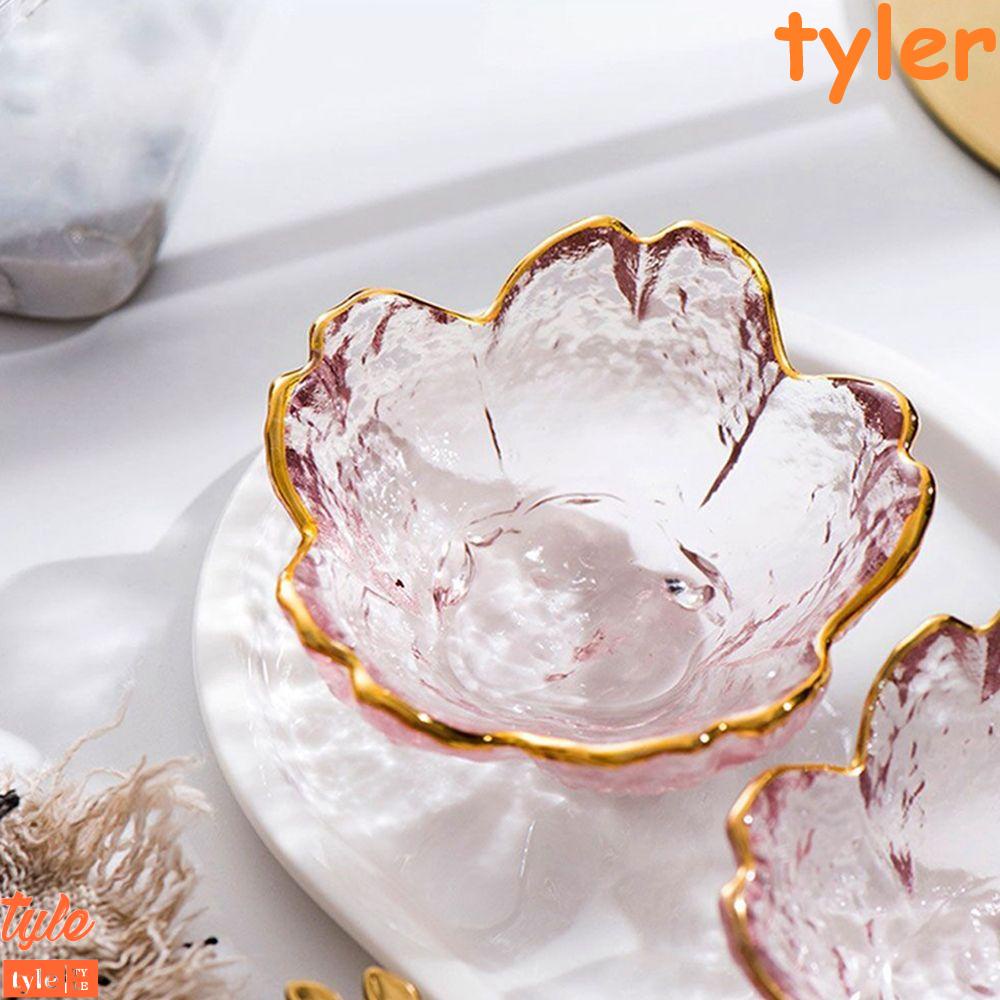 1 Chén Thủy Tinh Đựng Nước Chấm Hình Hoa Anh Đào Nhật Bản|Bộ Dụng Cụ Ăn Salad Trái Cây Bằng Đất Sét