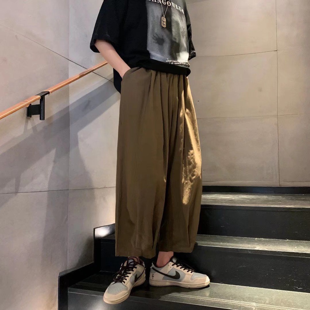 Quần Dài Ống Rộng Plus Size Thời Trang Mùa Hè Dành Cho Nam