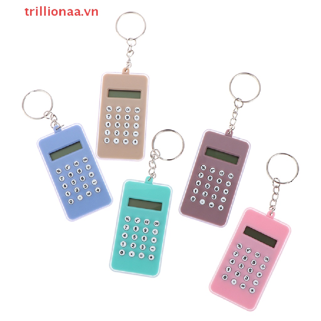 Máy Tính Kỹ Thuật Số Mini Có Móc Khóa Tiện Lợi