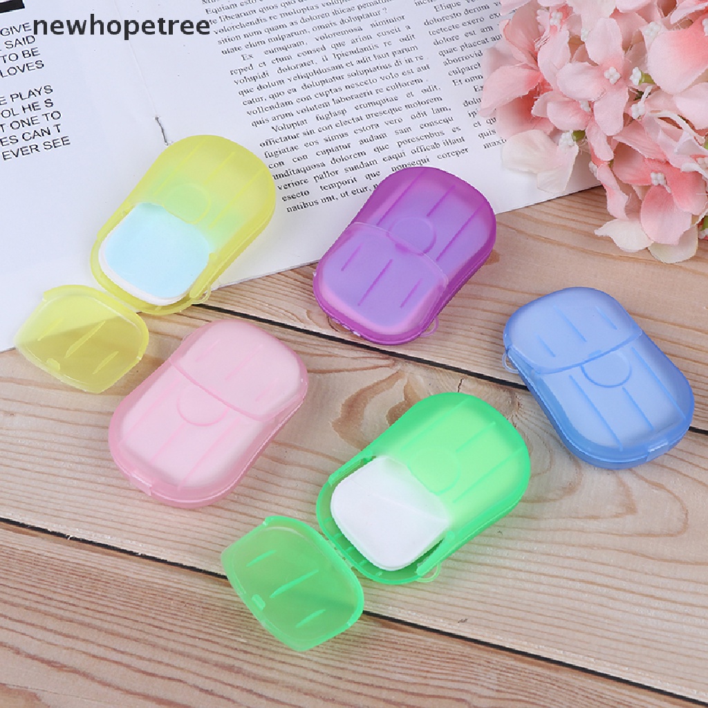 Hộp 20 Xà Phòng Giấy Mini Dùng Một Lần Tiện Dụng