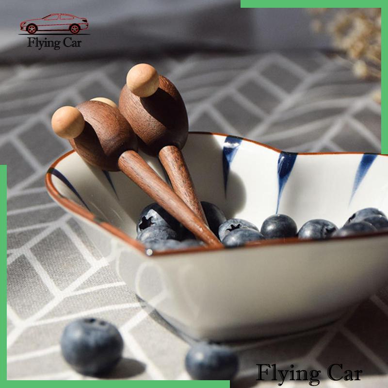 Nĩa Ăn Trái Cây Bằng Gỗ Dễ Thương Lzdjfmy2