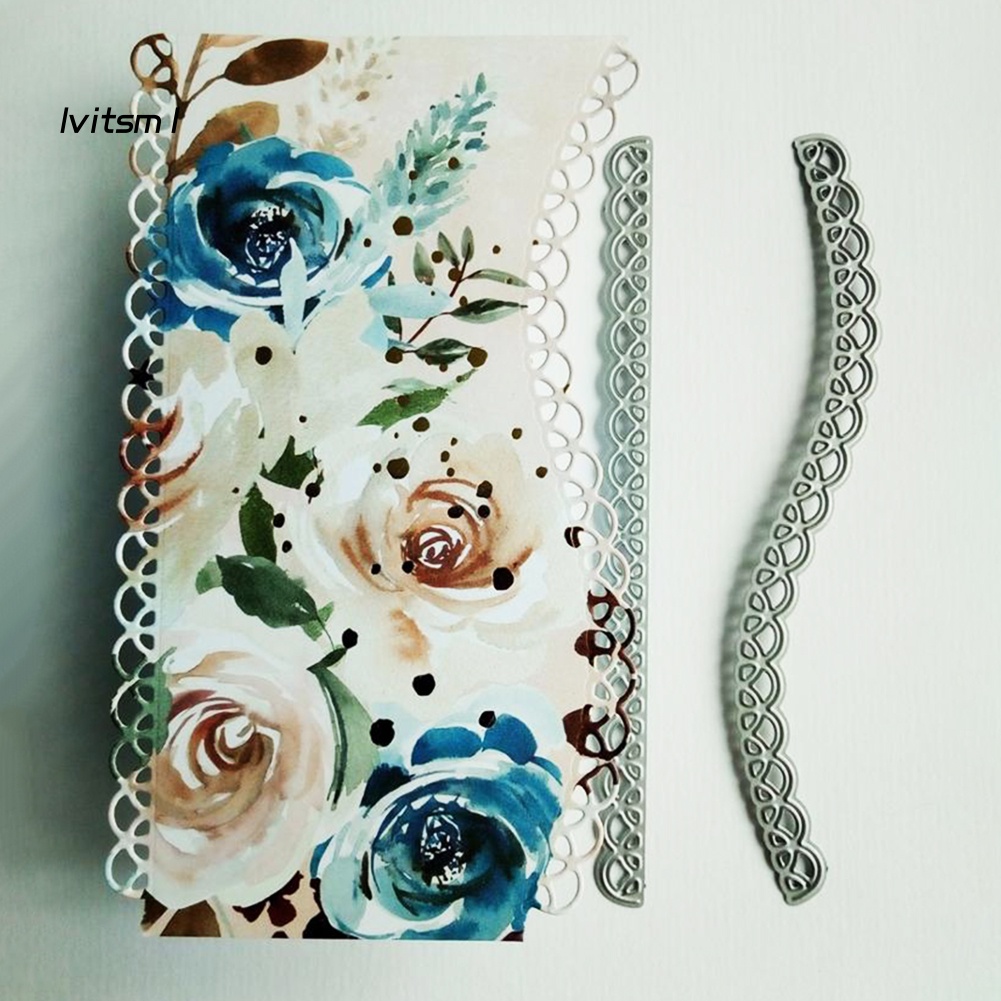 Khuôn Cắt Giấy Kim Loại Viền Ren Hoa Xinh Xắn