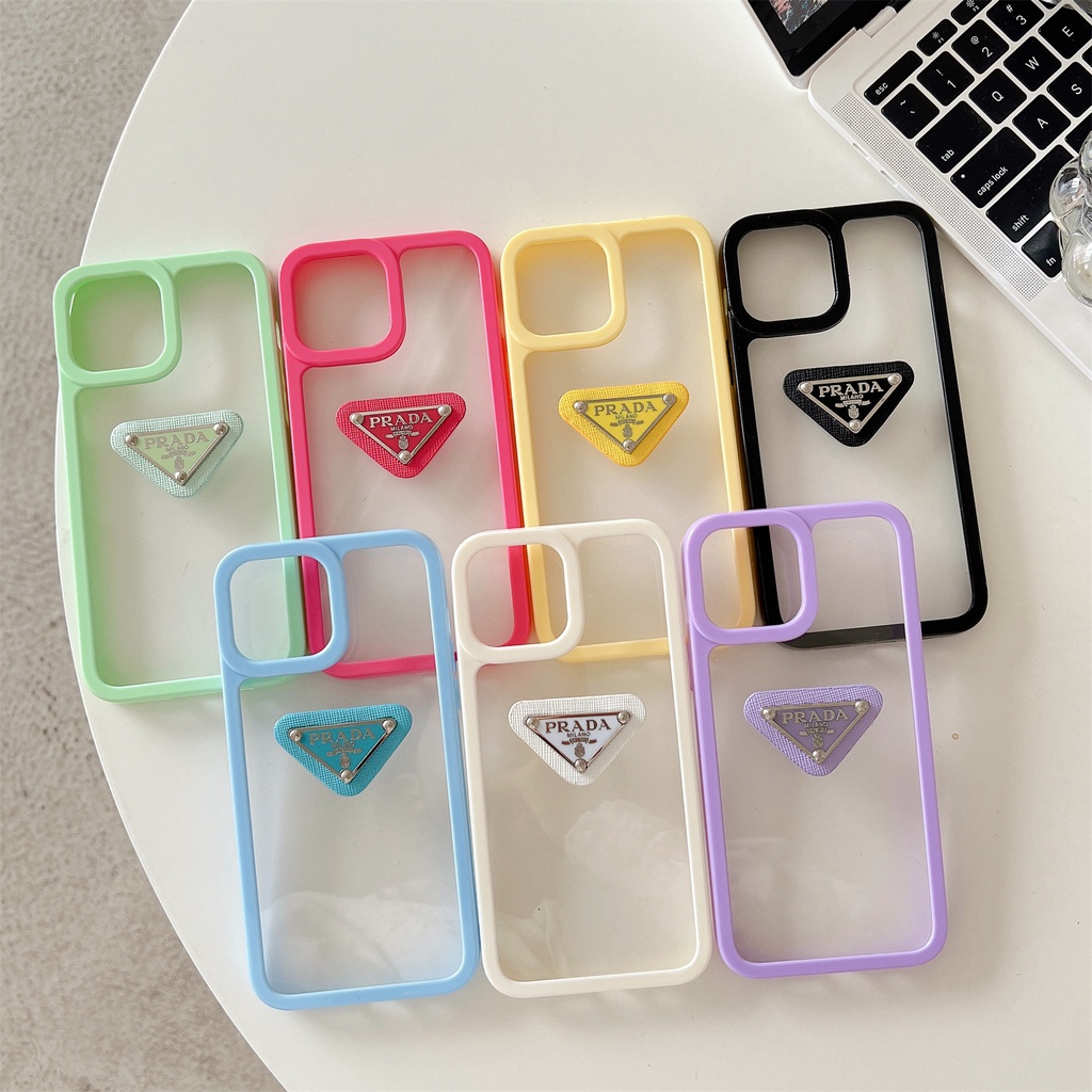 Ốp Điện Thoại TPU Dẻo Trong Suốt Màu Sắc Ngọt Ngào Đơn Giản Chống Rơi Cho iPhone 11 12 13 14 PRO Max