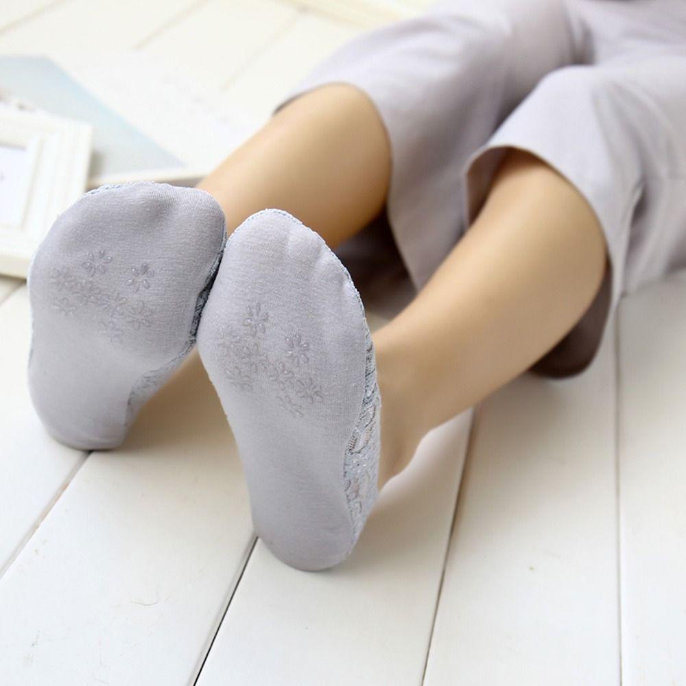 BSUNS Vớ Thuyền Bằng Silicone Gel Cotton Mỏng Cổ Thấp Thoáng Khí