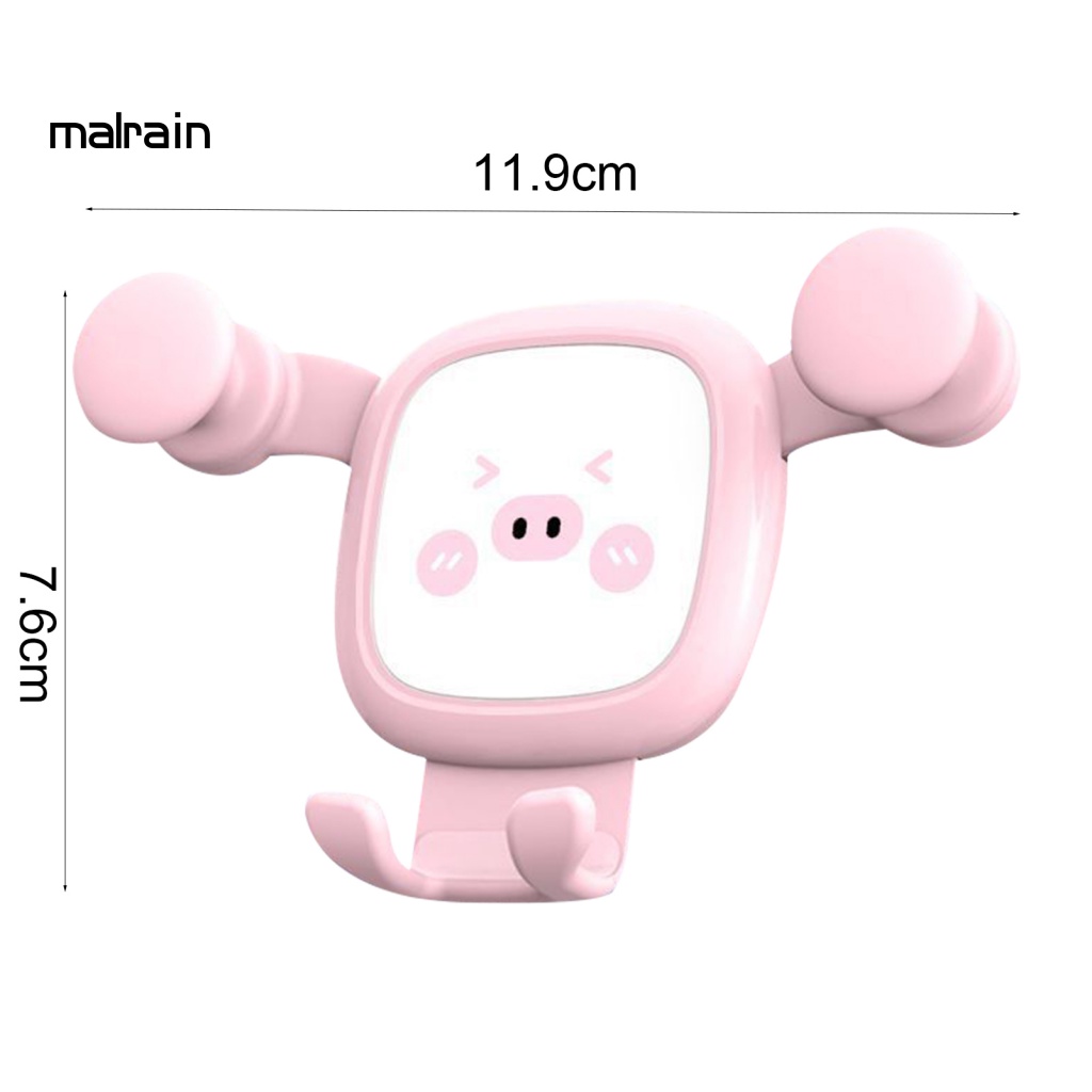 Giá Đỡ Điện Thoại Di Động Hình Chú Heo Chống Trầy Xước Cho Xe Hơi