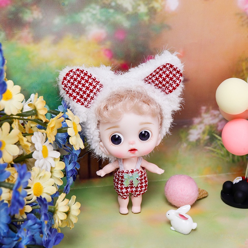 Búp Bê Đồ Chơi Mini OB11 Kích Thước 10cm Kèm Quần Áo Mới