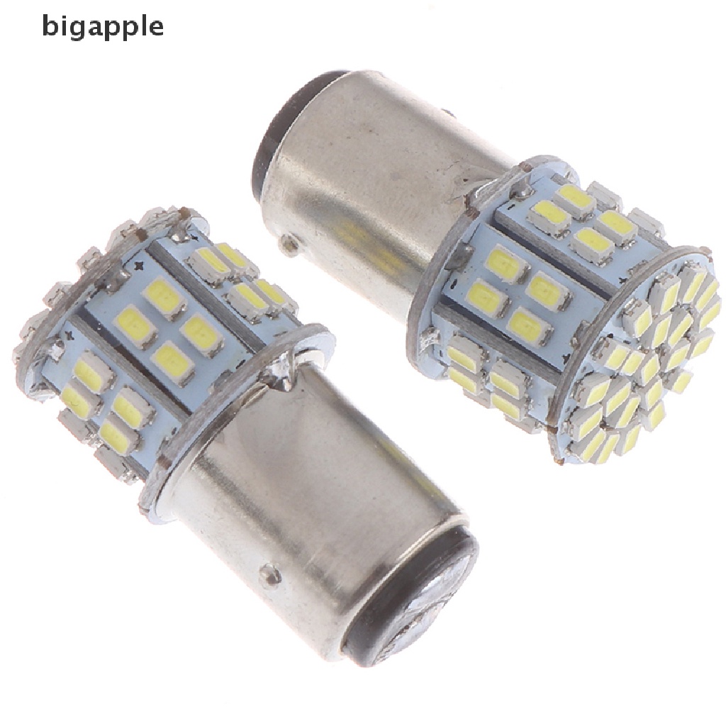 Set 2 Đèn LED Phanh Xe Ánh Sáng Trắng 12V 1157 50SMD 1206 6000K Dành Cho Ô Tô