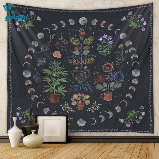 Galaxy Thảm Treo Tường In Họa Tiết Mandala Bohemian Kích Thước 150 X 130cm / 60 X 50Inch Trang Trí Phòng Ngủ