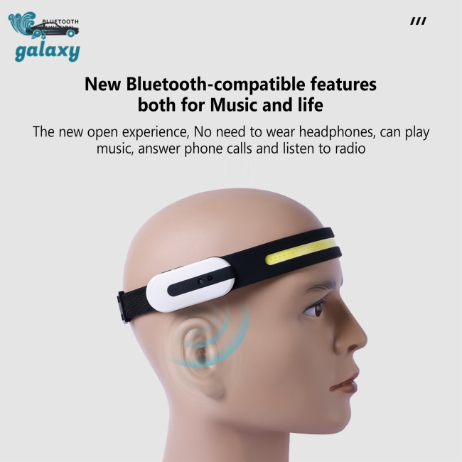 Galaxy Đèn Pin Led Cob Cảm Biến Sóng Có Chức Năng Kết Nối Bluetooth