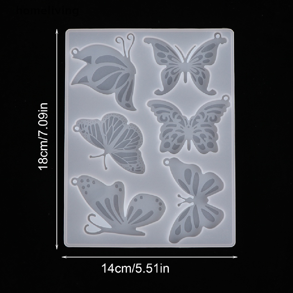 1 Khuôn Làm Móc Khóa Hình Bướm Bằng Silicone DIY