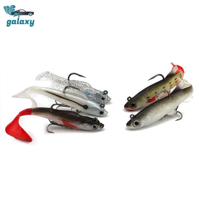 Galaxy Bộ 5 Mồi Câu Cá Mềm 9.3g / 14g Chất Lượng Cao