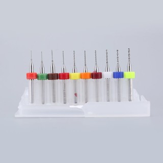 10pcs/set Hard Alloy Small Drill Bit 0.3mm-1.2mm Circuit Board PCB Drill Bit